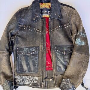 SuperG Biker Leather Jacket for Men